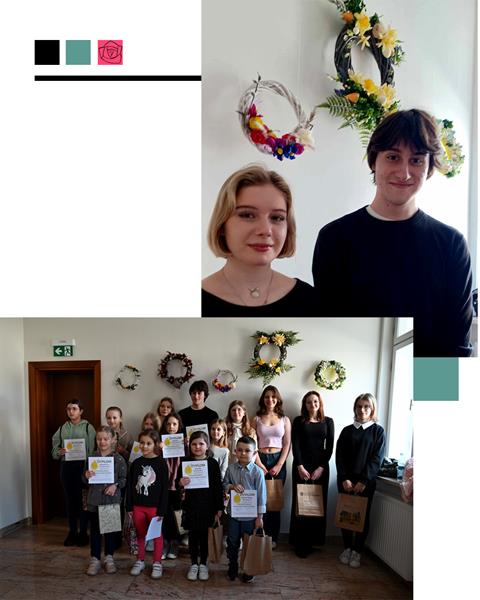 Uczniowie klasy IIIA nagrodzeni w XVII edycji Wielkanocnego Konkursu Plastycznego