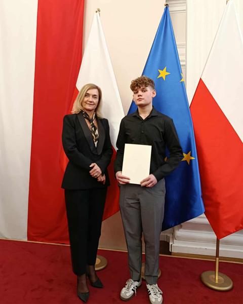 Szymon Frohlich otrzymał stypendium Prezesa Rady Ministrów!