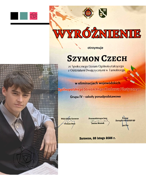 Wyróżnienie dla Szymona Czecha